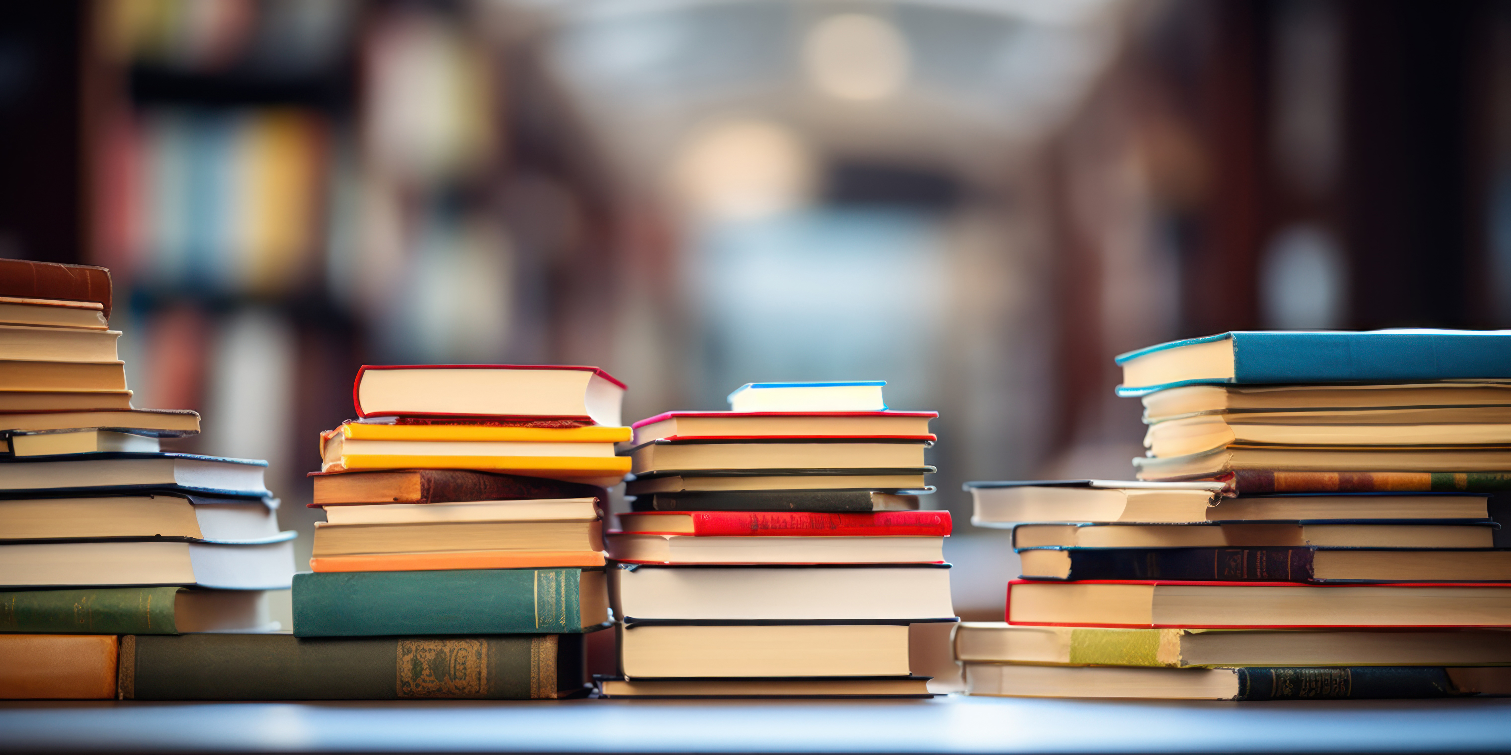 Stack of vintage books
